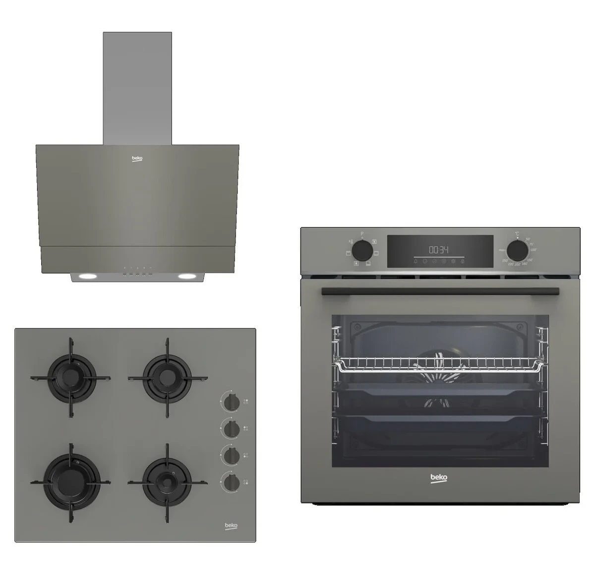 Beko New Star 3 lü Ankastre Set 689 ( BFC 331 G
