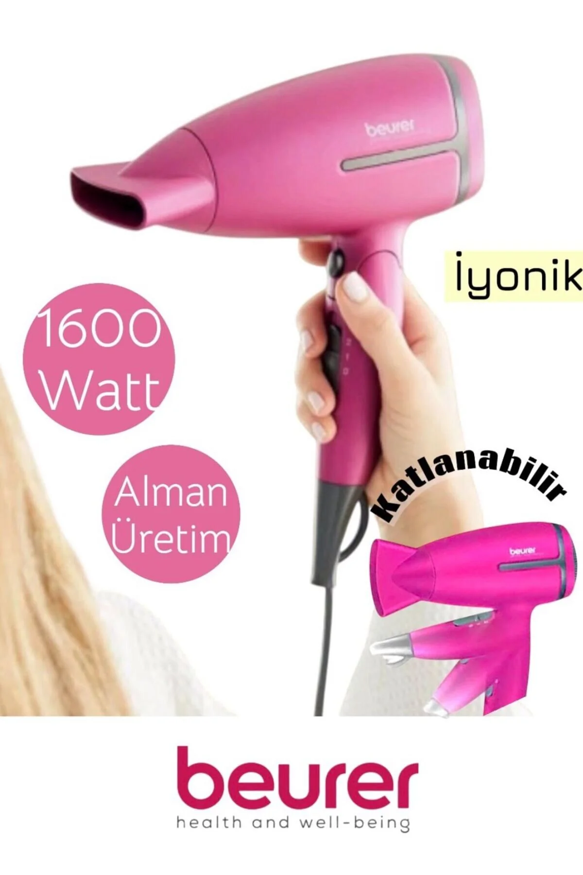 Beurer Hc 25 Saç Kurutma Makinesi Seyahatte Kullanım Alman Malı