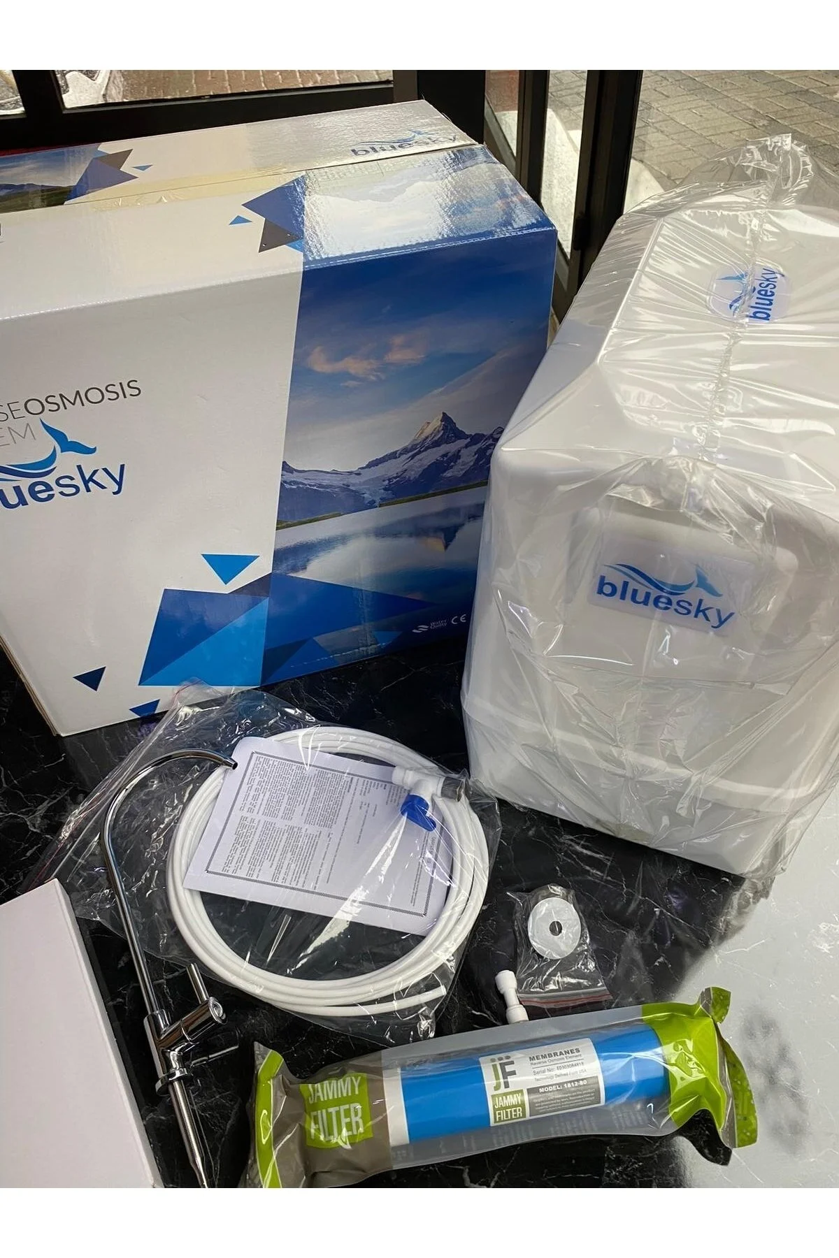 BLUESKY Q10 Çelik Su Depolu (8 Lt) Antibakteriyel Su Arıtma Cihazı
