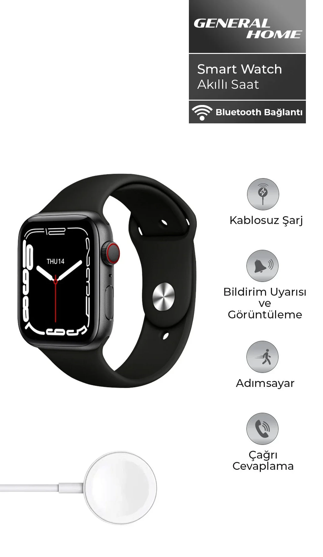 Bood W26 Smart Watch Akıllı Saat