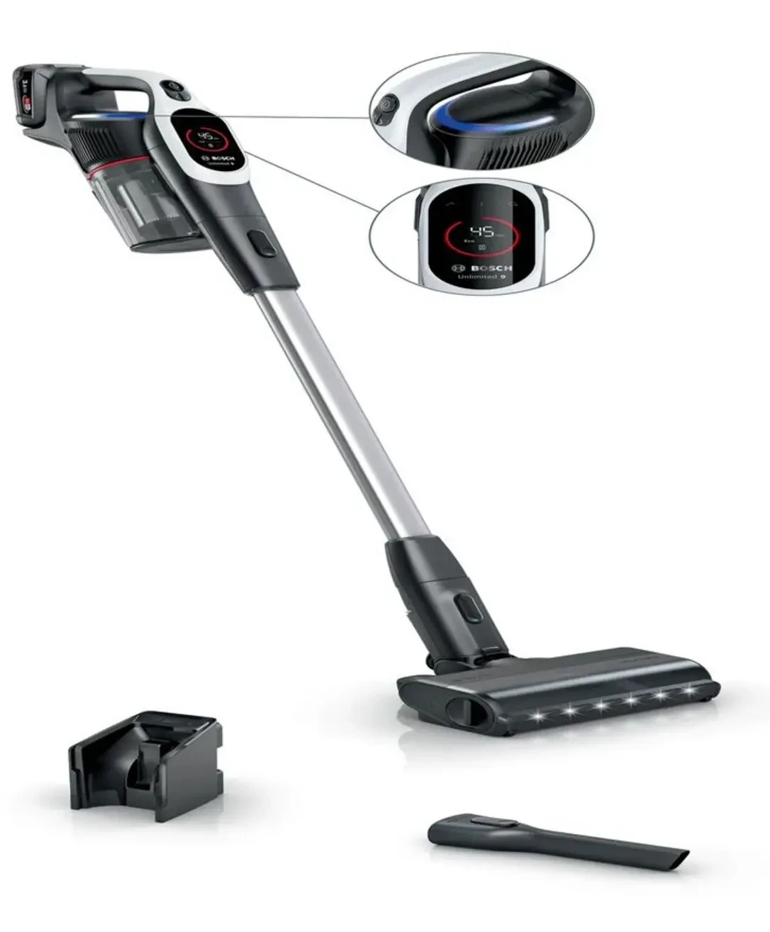 Bosch 10 Yıl Motor Garantili Şarjlı Süpürge Unlimited 9