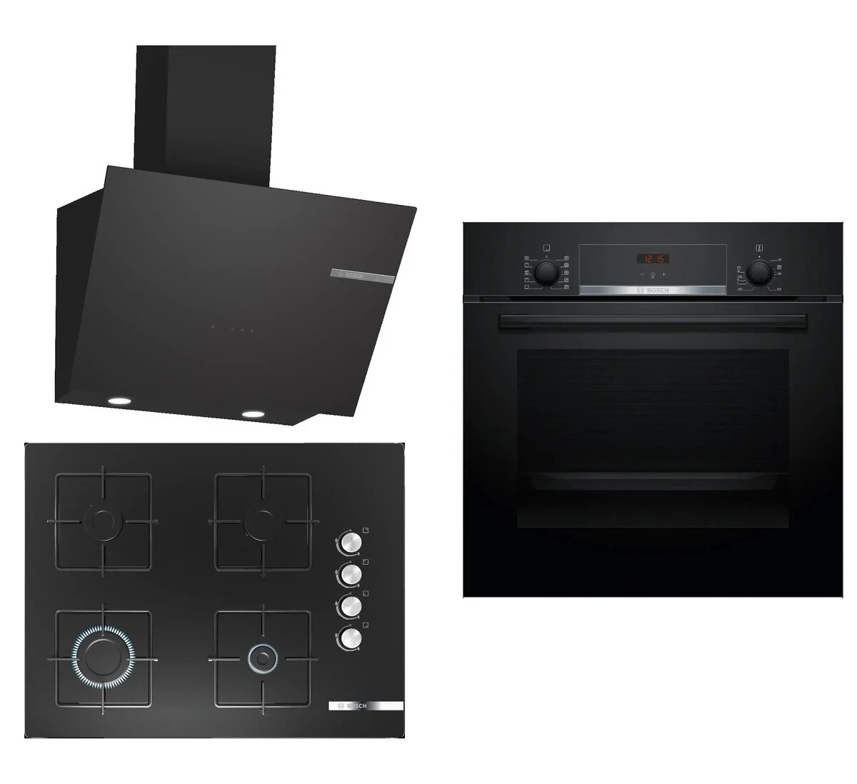 Bosch 3 Lü Ankastre Set 268 ( HBF514BB1T – POP7C6O12O – DWK66PJ60T )