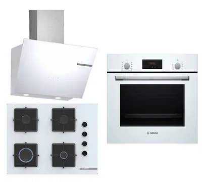 Bosch HBF512BW1T – POP7C2P30O – DWK66PJ20T Ankastre Set