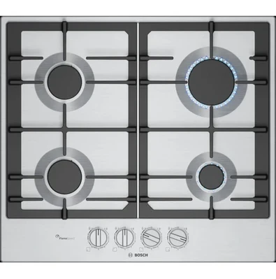 Bosch PCP6A5I90 Serie 6 Gazlı Ankastre Ocak Paslanmaz çelik 60cm