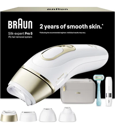 Braun IPL Silk·Expert Pro 5 Evde Lazerle Tüy Alma Mini Yüz Tüy Alma