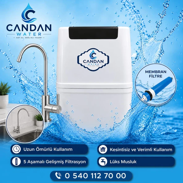 Candan Water Su Arıtma Cihazı 6 Asamalı pompasız