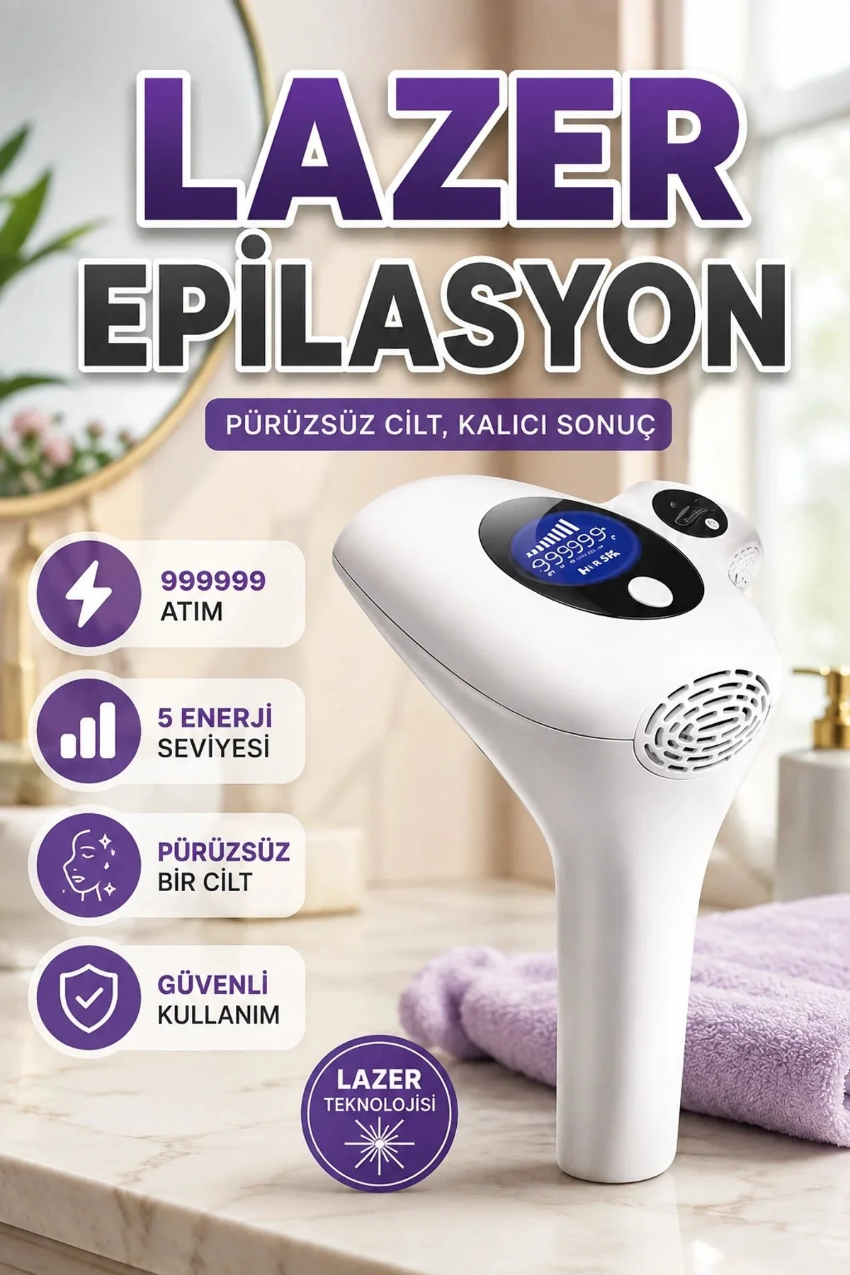canrodi Hasuba HS-262 IPL Epilasyon Cihazı