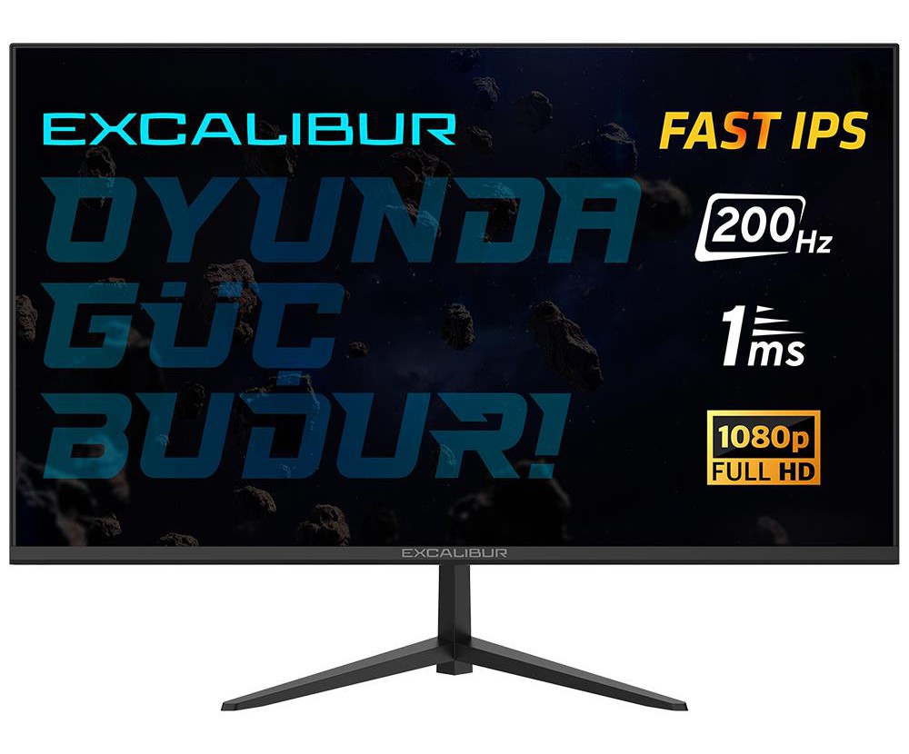 Casper Excalibur 23.8” 200Hz 1MS(MPRT) Flat FreeSync Oyuncu Monitörü