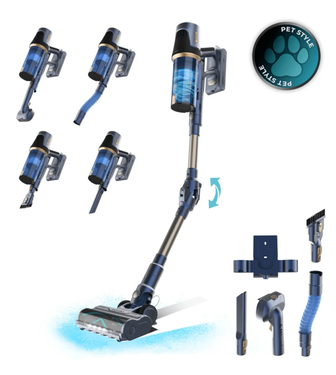 CECOTEC Conga Rockstar Pet Flex Kablosuz Dikey Süpürge