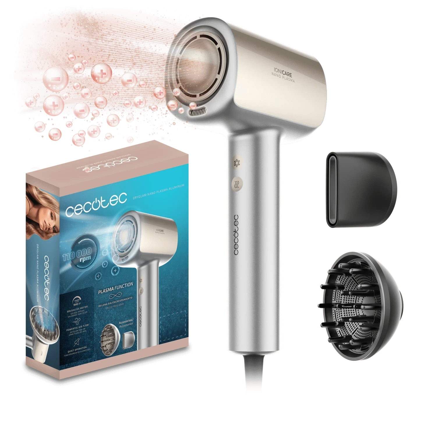 CECOTEC Dryglam Nano Plasma Aluminum Saç Kurutma Makinesi