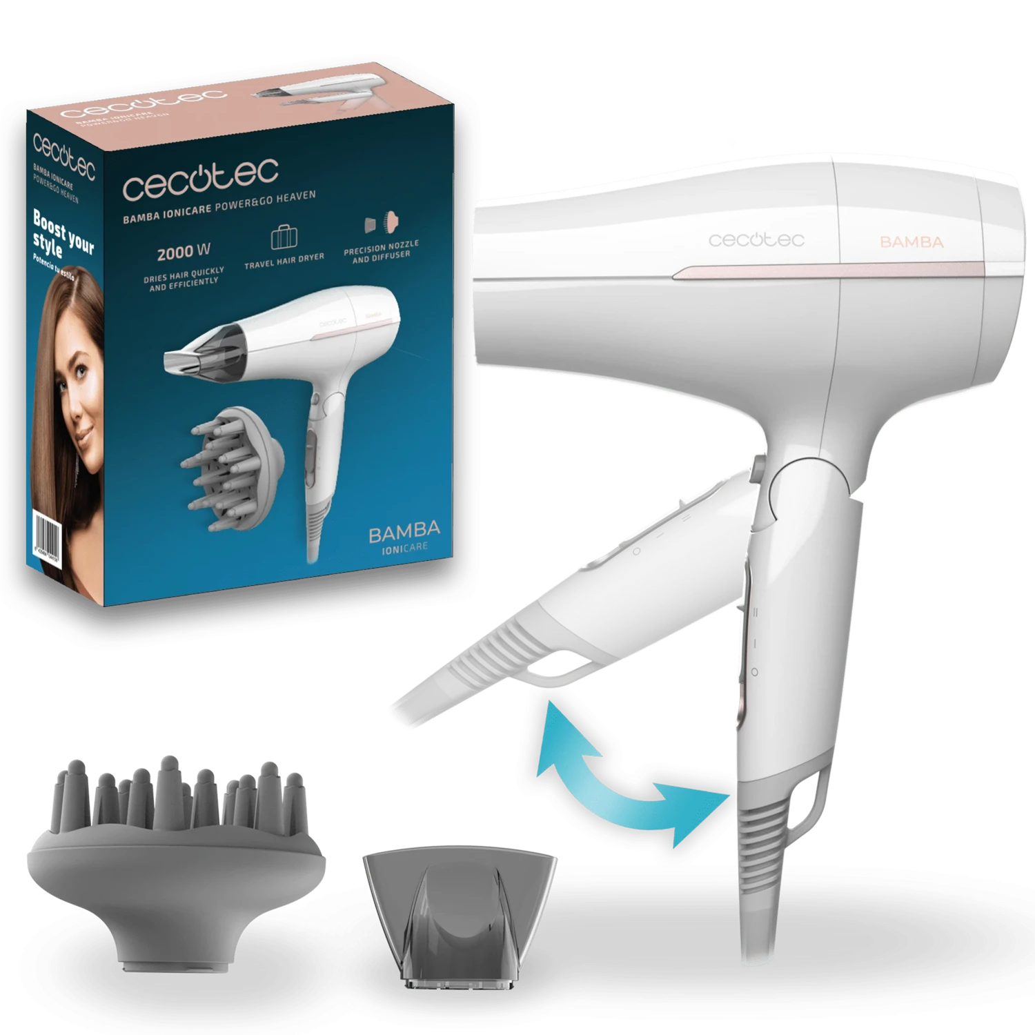 CECOTEC Ionicare Travel Heaven Saç Kurutma Makinesi