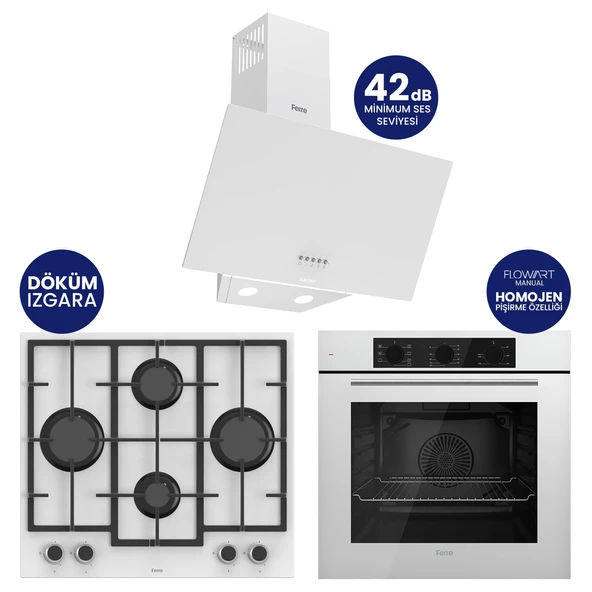 Chef Edition Turbolu 3’lü Ankastre Set QBL62CB-LN386-D087SA