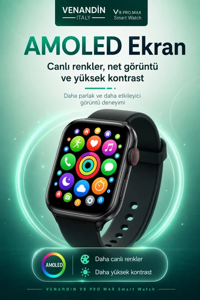 Çoklu Uygulama Destekli Bluetooth Akıllı Saat Dokunmatik Ekranlı
