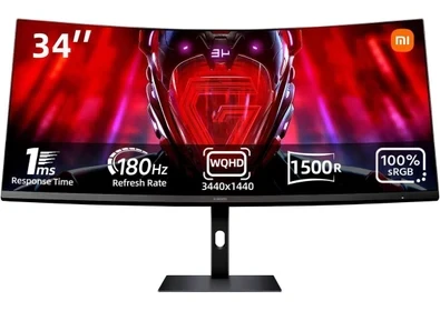 Curved Gaming Monitör G34WQi 34″ 180Hz 1ms UWQHD Oyuncu Monitör