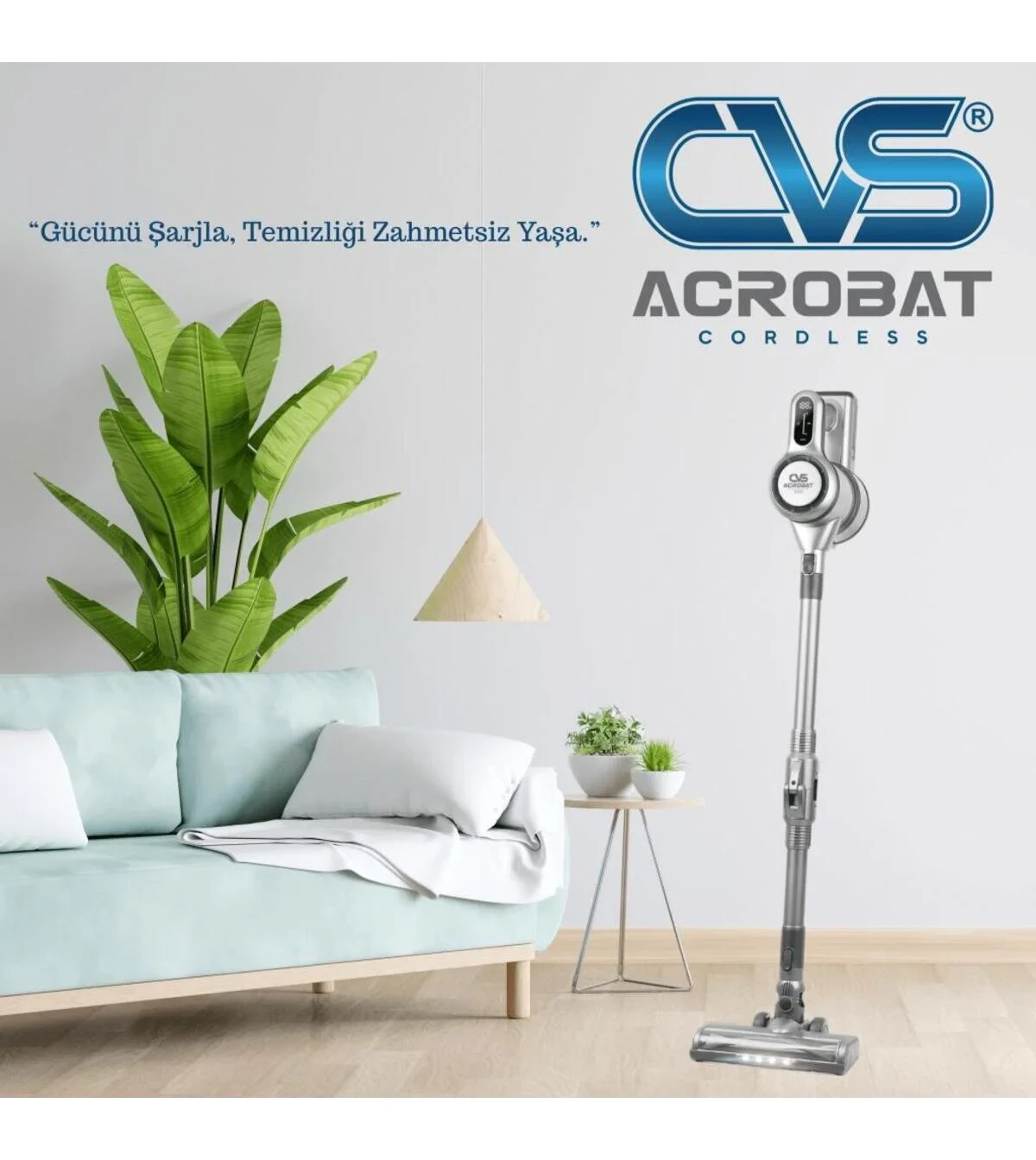 CVS DN 4731 Cordless Katlanır Şarjlı Dijital Dik Süpürge
