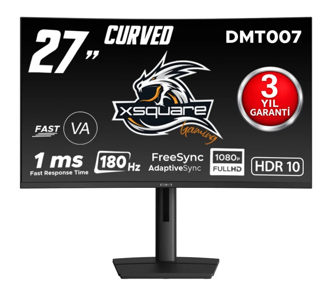Dexim DMT007 27” 180Hz 1ms FHD HDMI DP HDR Low Light FreeSync Fast Monitör