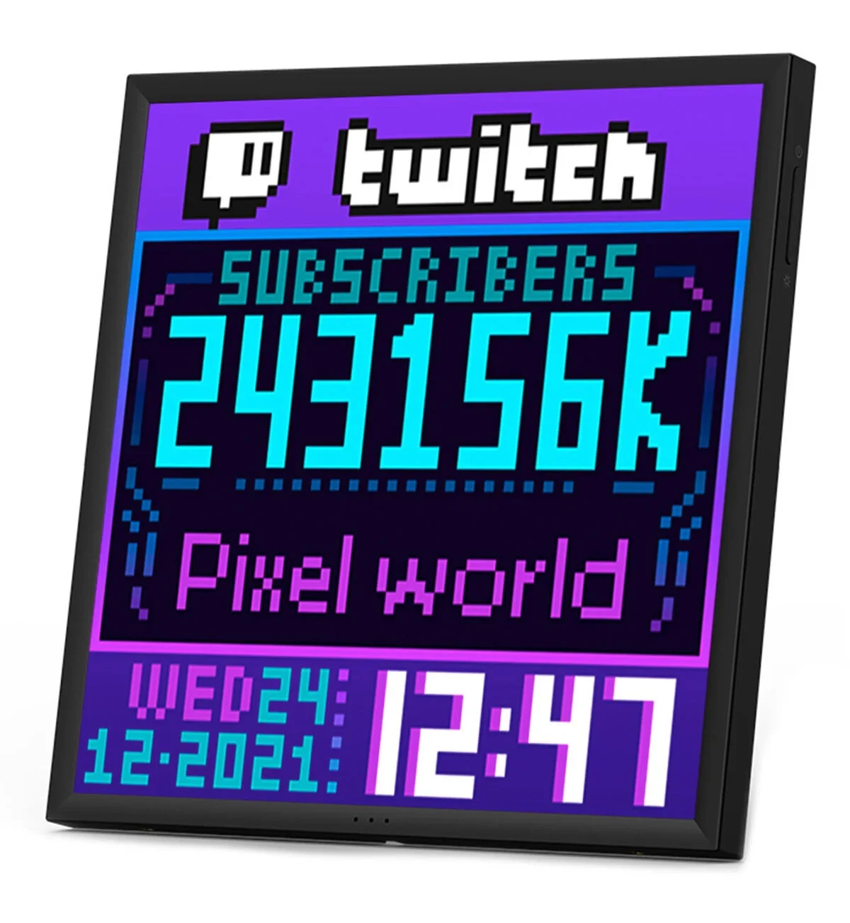 Divoom Pixoo-64 App Kontrollü Wifi Animasyonlu 64×64 Piksel LED Ekran