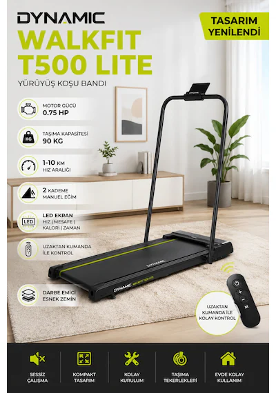 Dynamic T500 Katlanabilir Koşu Yürüyüş Bandı