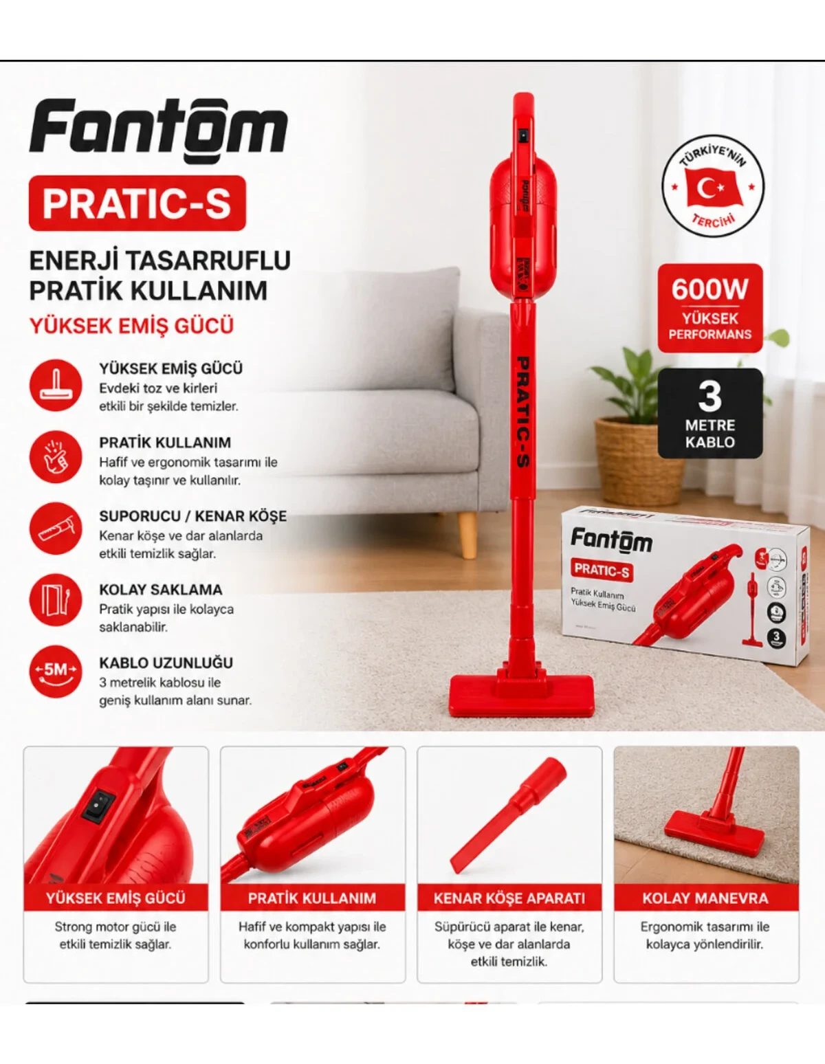efe zuccaciye dikey elektrikli süpürge