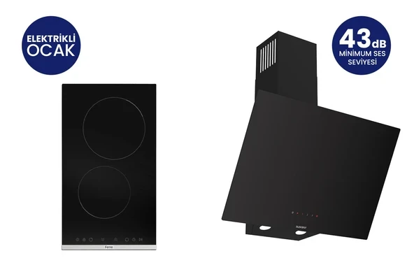 Elektrikli Vitroseramik Silentart 2’li Ankastre Set ES231+D077-SA