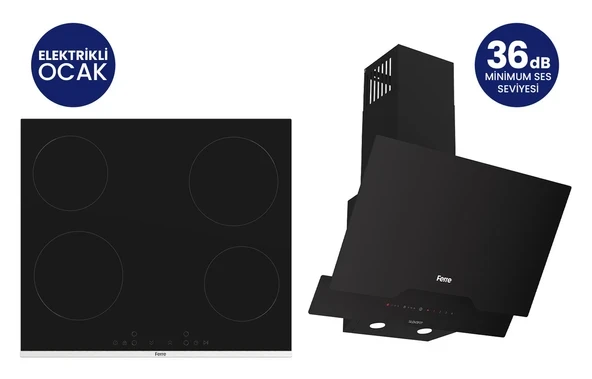 Elektrikli Vitroseramik Silentart 2’li Ankastre Set ES261+D063-SA