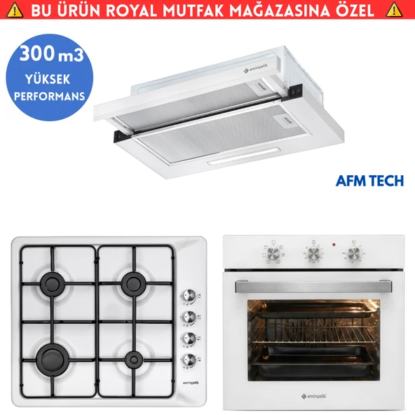 Eminçelik 1N Turbo Ankastre Set (AO 2160 BP W60 + 31 221 Emaye k + AS