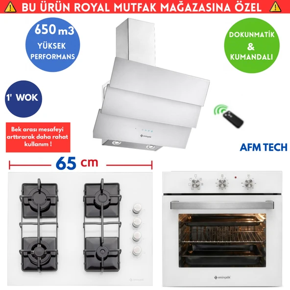 Eminçelik Q11 Cam Turbo Ankastre Set (AO 2160 BP W60+1240 SW WG65