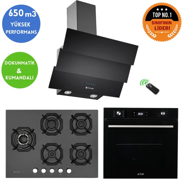Eminçelik ve AFM TECH Marka BT 5 Gözlü 1’WOK Ankastre Set (22 385 Y