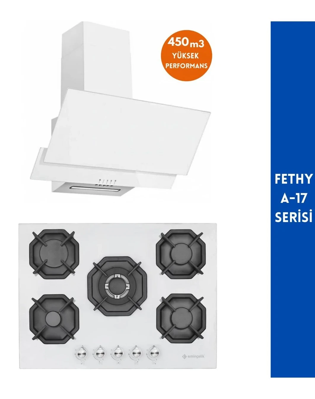 Eminçelik ve AFM TECH Marka Fethy A-17 5 Gözlü 2’li Ankastre Set (22