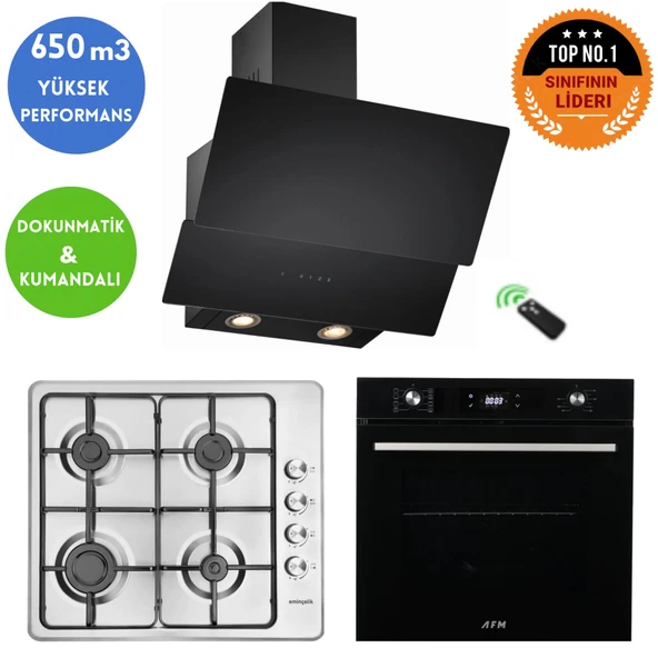 Eminçelik ve AFM TECH Markalı / INO İnox Ankastre Set (31 220 Emaye
