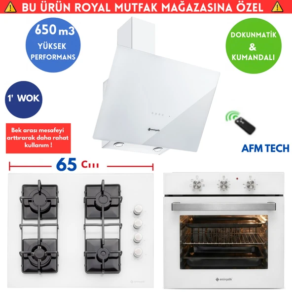 Eminçelik W1 Cam Turbo Ankastre Set (AO 2160 BP W60+1240 SW WG65