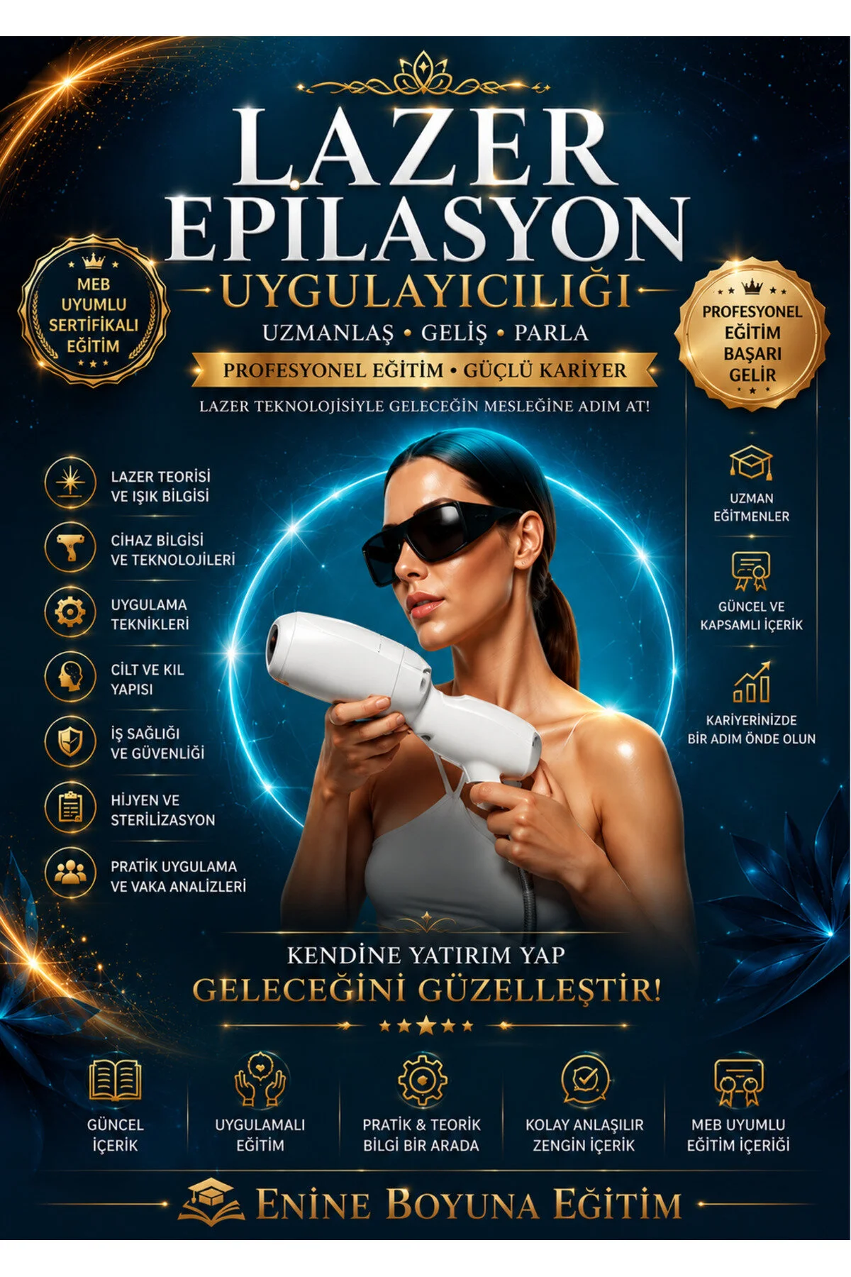 Enine Boyuna Eğitim LAZER EPİLASYON UYGULAYICILIĞI EĞİTİM KİTABI