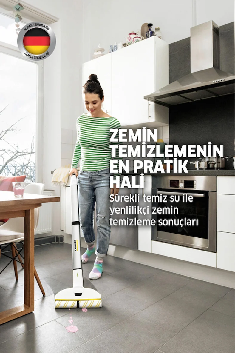 EWM 2 Kablosuz Zemin Temizleme Makinesi