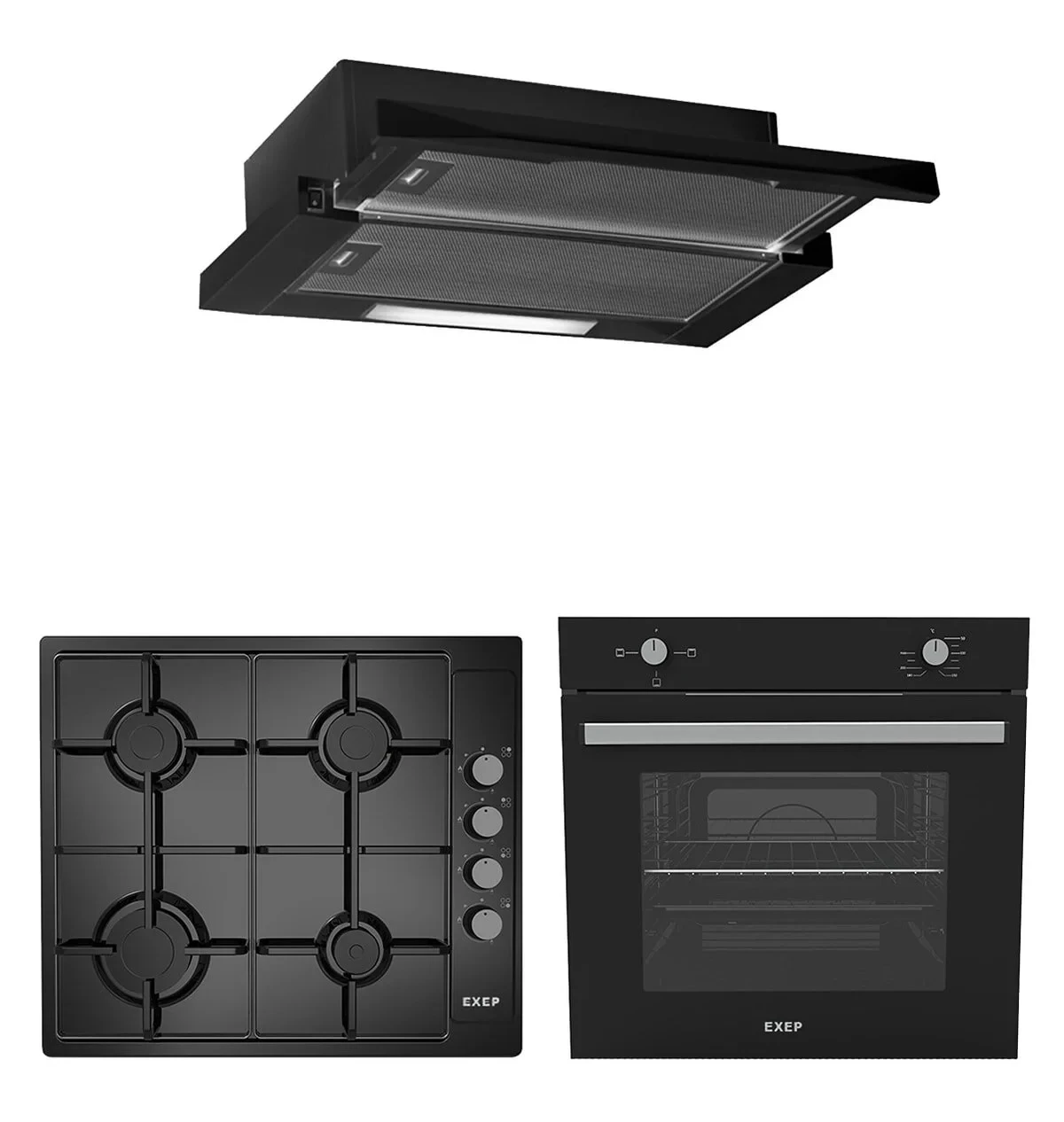 Exep Ekonomik Emaye 3’lü Ankastre Set ( E5e – Eo330 – Ef200 )