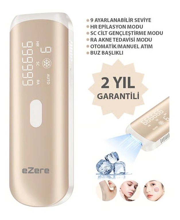 Ezere 999.999 Atım Otomatik Manuel Dokunmatik Ekran IPL Buz Lazer