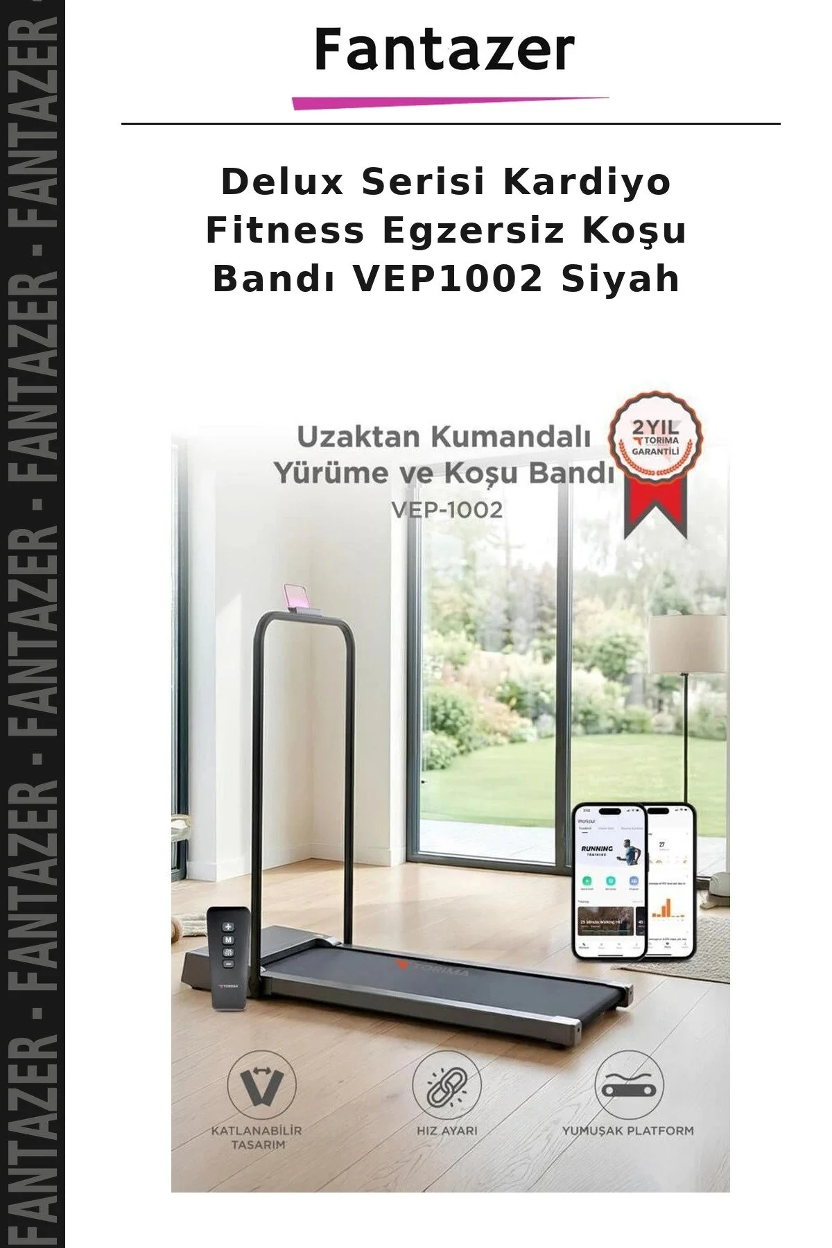 Fantazer Delux Serisi Kardiyo Fitness Egzersiz Koşu Bandı VEP1002