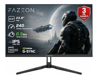 Fazeon X24f241s 23.8″ 240hz 0.5ms Fhd Fast Ips Freesync+g-sync Monitör