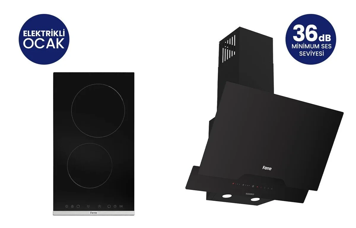 Ferre Elektrikli Vitroseramik Silentart 2’li Ankastre Set