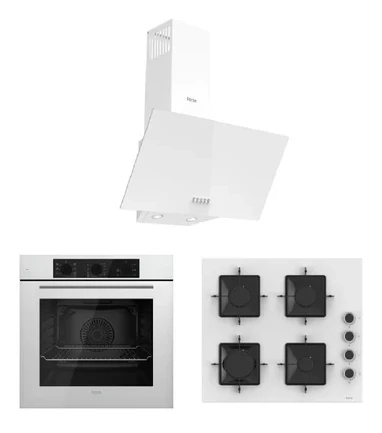 Ferre Flowart Serisi (QBL62CB-SS206-D087) Ankastre Set