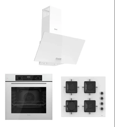 Ferre Flowart Serisi (QBL63CB-SS206-D087) Ankastre Set