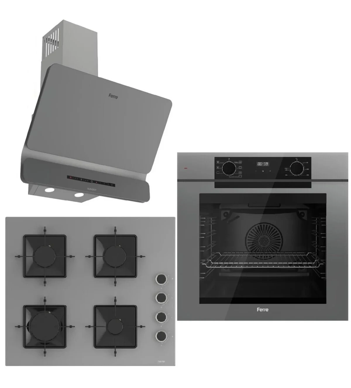 Ferre FryArt 3 lü Ankastre Set ( QEP63CPR