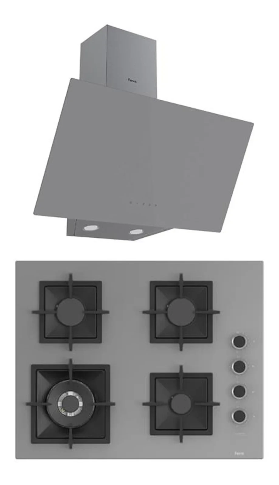 Ferre Mega Plus Serisi 2’Lİ CAM Ankastre SET ( SC408-D079 )