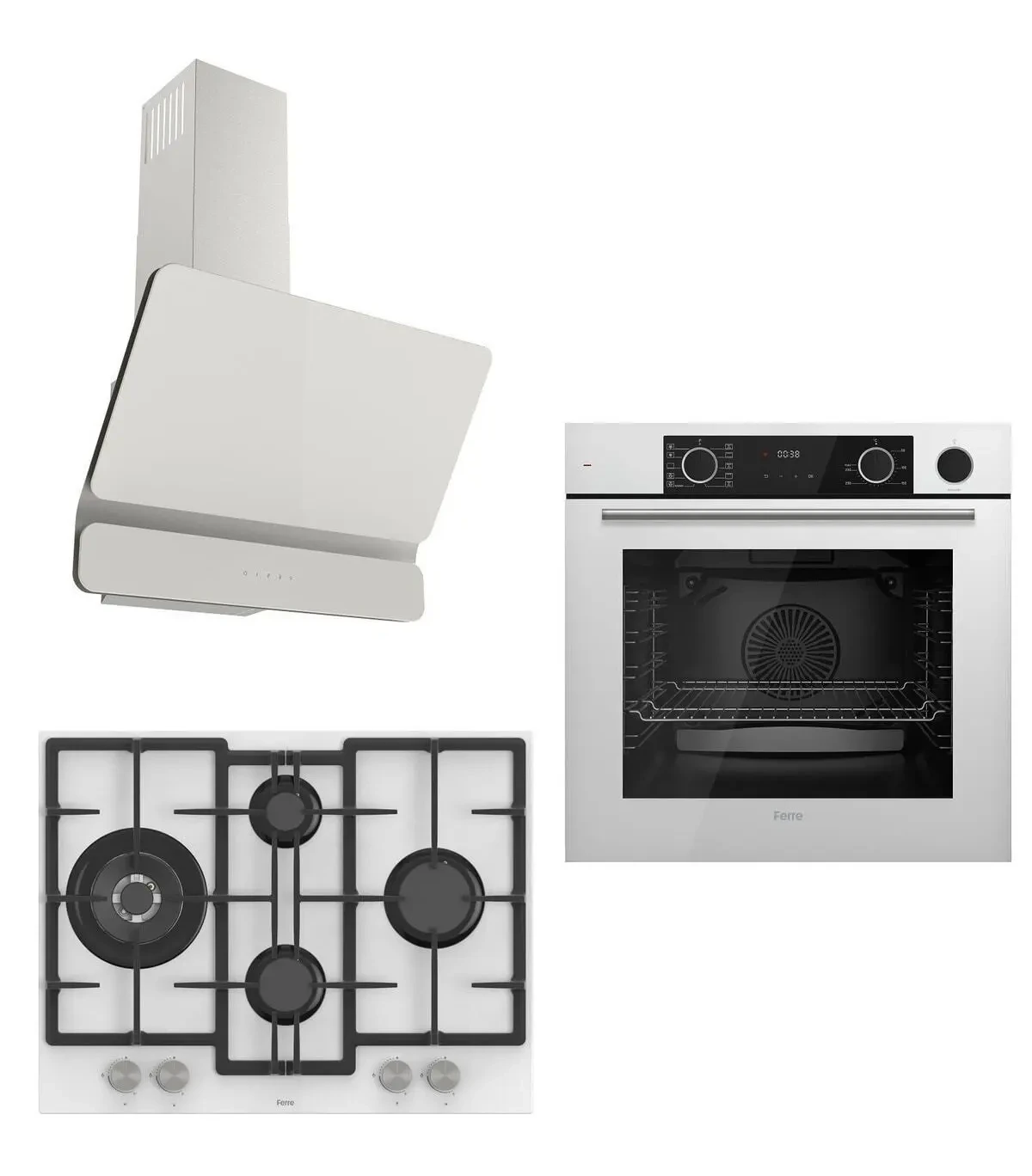 Ferre Steamart 67 Serisi Lux Ankastre Set ( D081
