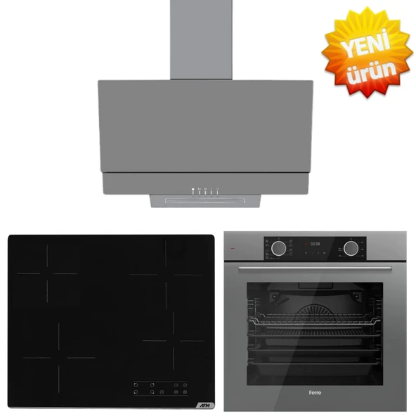Ferre ve AFM Tech Markalı / RARA /FRYART Elektrikli Vitro. Ankastre Set