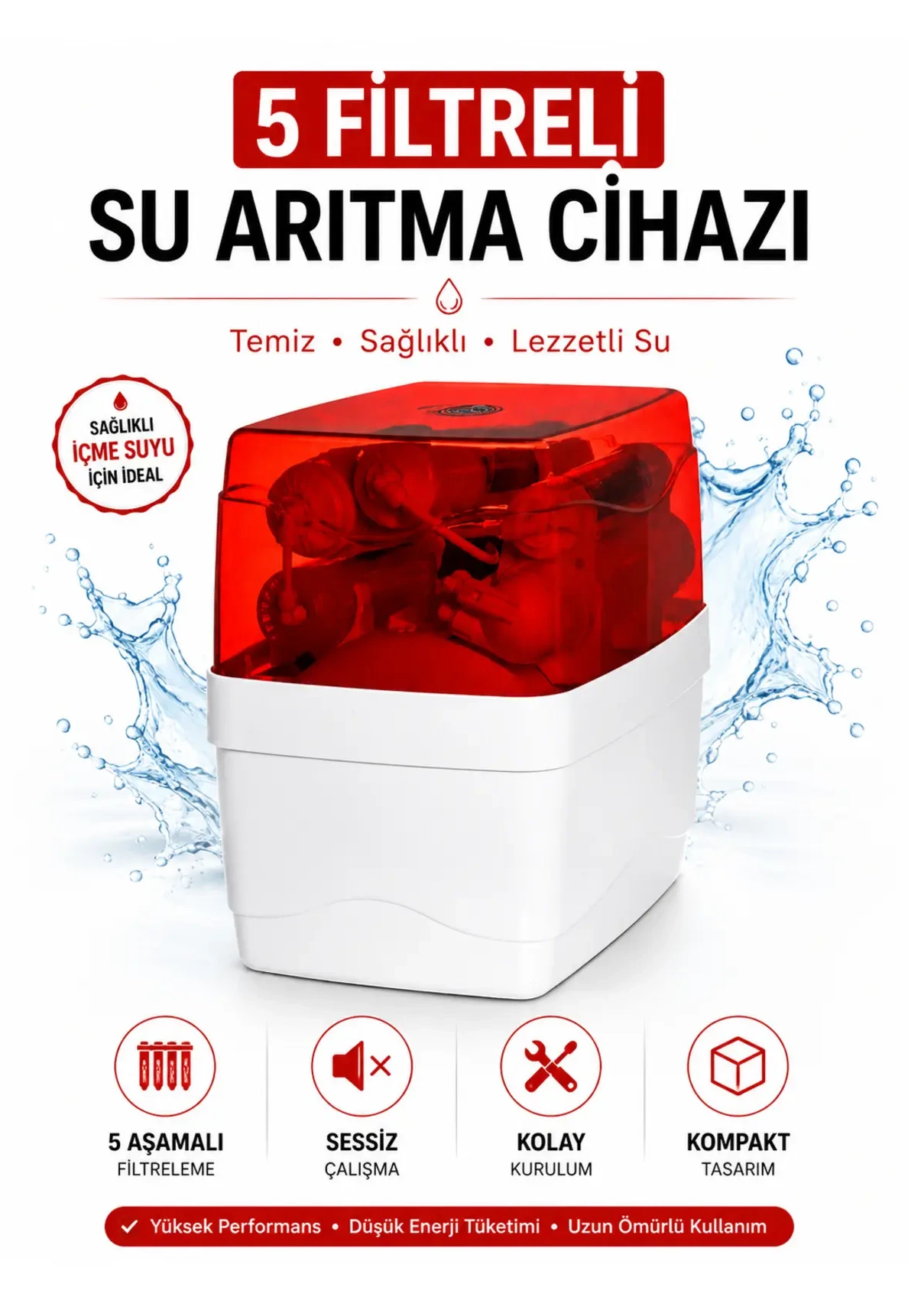 FİLTEK Su Arıtma Cihazı 5 Aşamalı