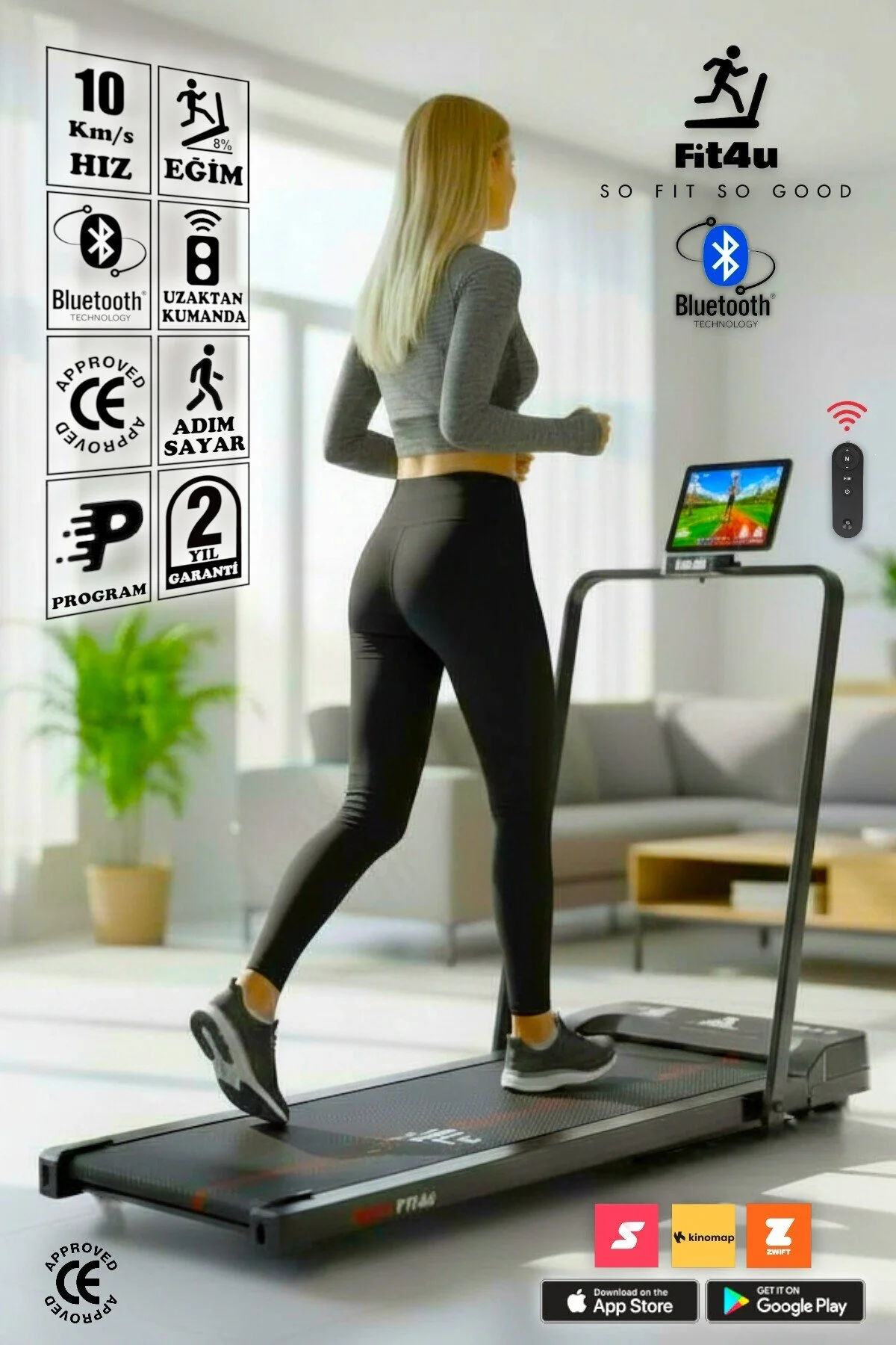 Fit4u Adımsayar, Program, Bluetooth Koşu Bandı