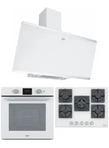 Franke Ankastre Set (FHNS 705 4G TC WH C Ocak + FSL 86 H WH Fırın + FPJ 915 V WH-SS Davlumbaz)