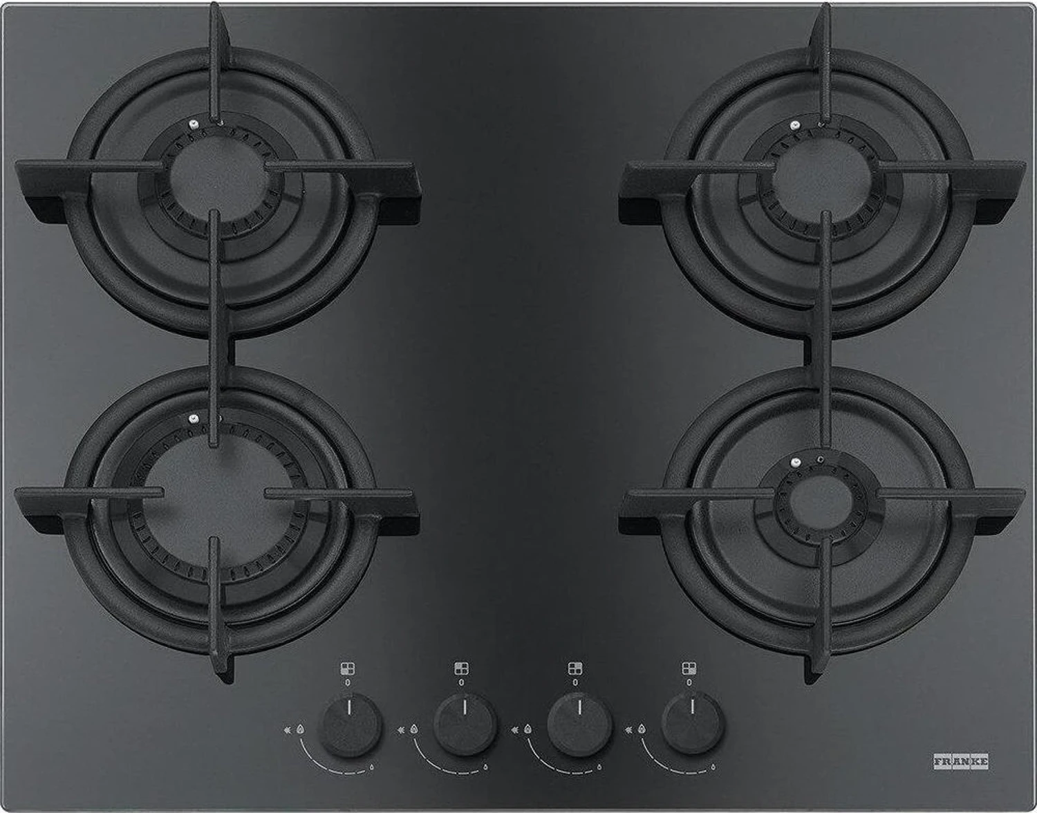 Franke Crystal Line Fhcr 604 4G He Bk C Cristallo Nero Ankastre Ocak