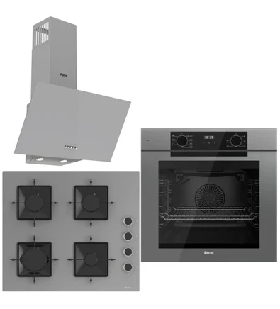 FryArt 3 lÃ¼ Ankastre Set ( QEP63CPR – SS208 – D088 )