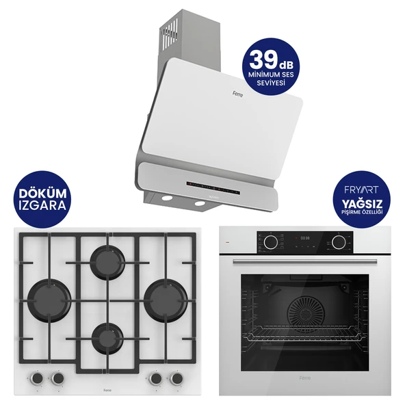 Fryart Chef Edition 3’lü Ankastre Set XE63CB-LN386-D081SA